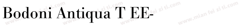 Bodoni Antiqua T EE字体转换